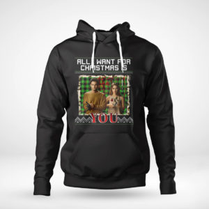 Pullover Hoodie All I Want For Christmas Is You A Bad Bunny Ugly Christmas Sweater Sweatshirt