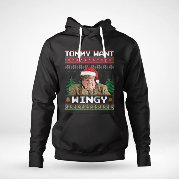Pullover Hoodie Chris Farley Tommy Want Wingy Tommy Boy Ugly Christmas Sweater Sweatshirt