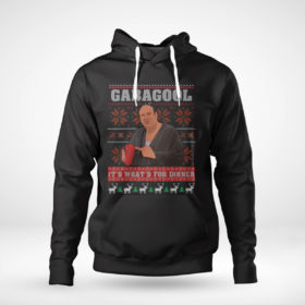 Pullover Hoodie Gabagool Its Whats For Dinner Gangster Ugly Christmas Sweater Sweatshirt
