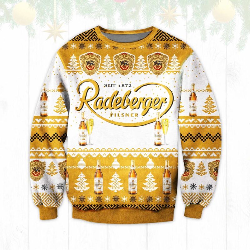 Radeberger Pilsner beer Ugly Christmas Sweater Unisex Knit Ugly Sweater