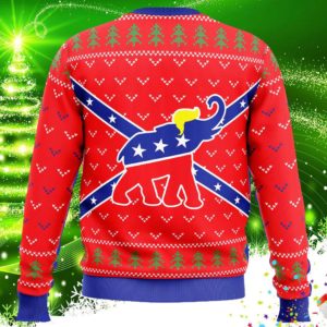 Republican Flag Ugly Christmas Knit Sweater 1