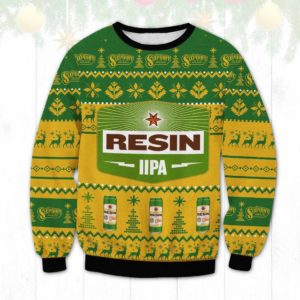 Resin IIPA Ugly Christmas Sweater Unisex Knit Ugly Sweater