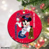 Round Ornament Atlanta Braves World Series Champions 2021 MLB Mickey Mouse Christmas Ornament