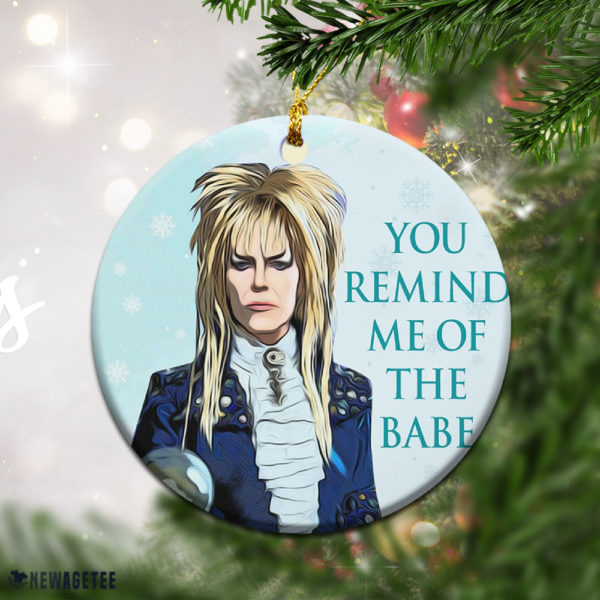 Round Ornament David Bowie Christmas You Remind Me Of The Babe 2021 Christmas Ornament