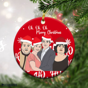 Round Ornament Gavin and Stacey Oh Oh Oh Merry Christmas Ornament Xmas Tree Decor