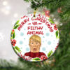 Round Ornament Kevin Home Alone Merry Christmas Ya Filthy Animal Christmas Ornament