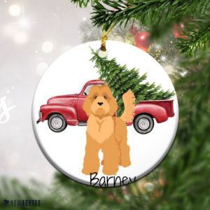 Round Ornament Labradoodle Golden Doodle Christmas Ornament Personalized 0 19.99