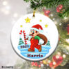 Round Ornament Mario 2021 Christmas Tree Ornament Personalized Custom Name