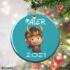 Round Ornament Personalized Baby Loki Avenger 2021 Christmas Ornament
