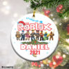 Round Ornament Personalized Roblox 2021 Christmas Tree Ornament