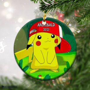 Round Ornament Pokemon Pikachu Kids Christmas Gift Christmas Ornaments