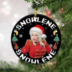 Round Ornament Snowlene Dolly Parton Christmas Ornament