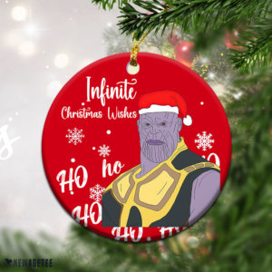 Round Ornament Thanos Avengers Infinite Christmas Wishes Christmas Ornament Xmas Tree Decor