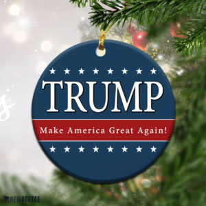 Round Ornament Trump Make Liberals Cry Again 2024 Christmas Ornament