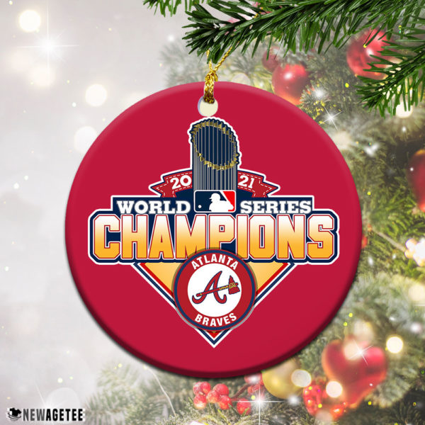 Round Ornament WinCraft 2021 World Series Champions Atlanta Braves Christmas Ornament Decoration