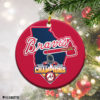 Round Ornament WinCraft Atlanta Braves State 2021 World Series Champions Christmas Ornament