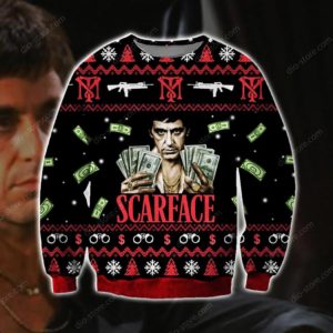 SCARFACE Unisex Knit Wool Ugly Sweater