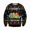 Santa Pokemon Merry Ugly Christmas Knit Sweater