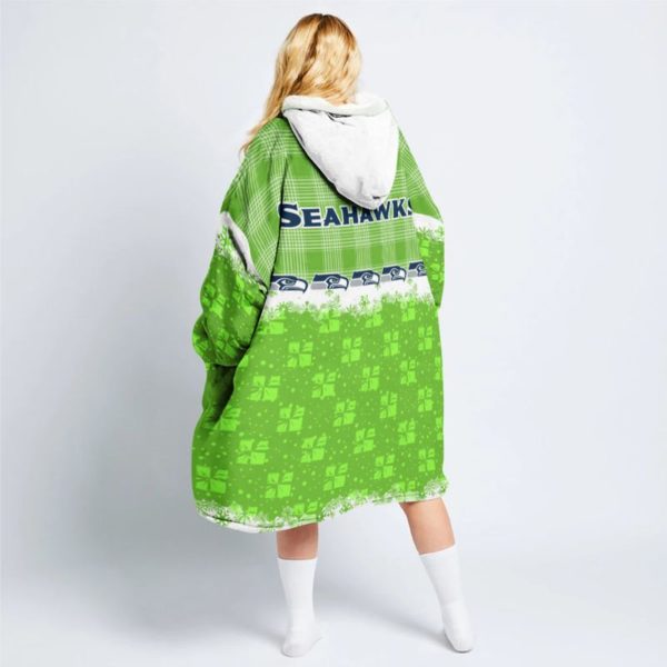 Seattle Seahawks Christmas Gift Snug Hoodie Oodie Blanket Hoodie 1