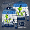 Seattle Seahawks Grinch Knit Ugly Christmas sweater