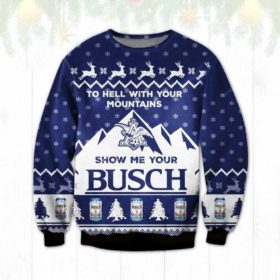 Show me your Busch Ugly Christmas Sweater Unisex Knit Wool Ugly Sweater