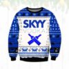 Skyy Vodka Ugly Christmas Sweater Unisex Knit Ugly Sweater