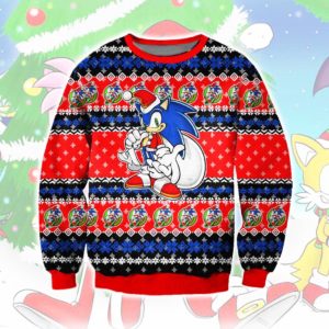 Sonic Ugly Christmas Knit Sweater