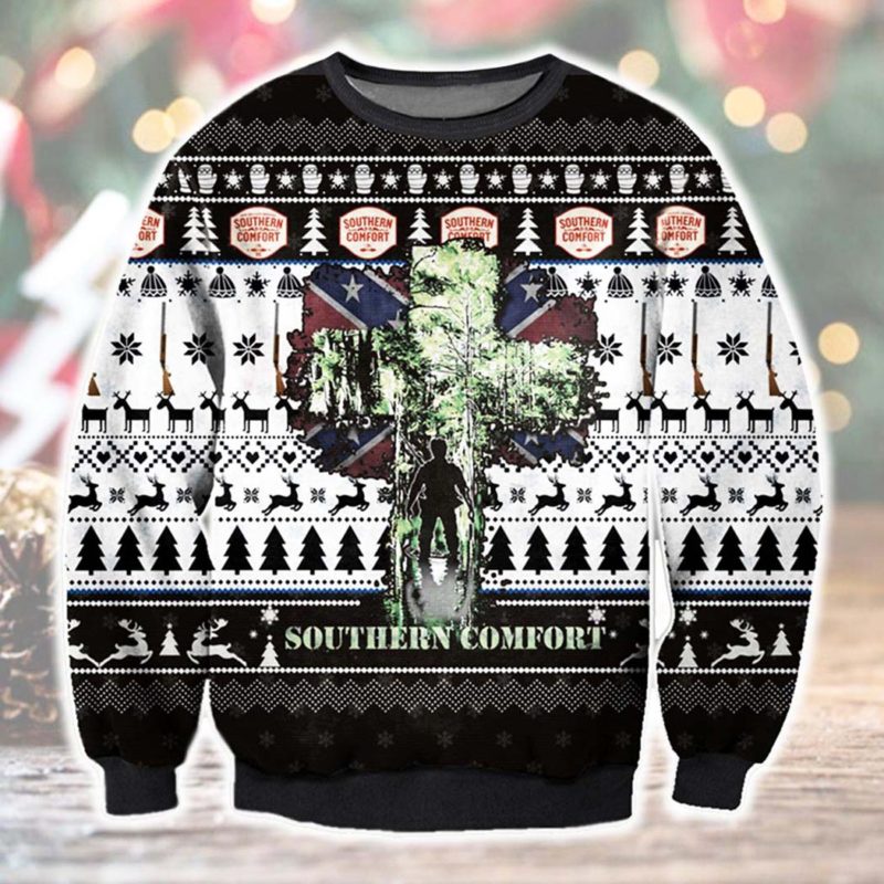 Southern comfort America Ugly Christmas Sweater Unisex Knit Ugly Sweater