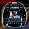 Star Trek Live long and prosper christmas sweater Unisex Knit Wool Ugly Sweater