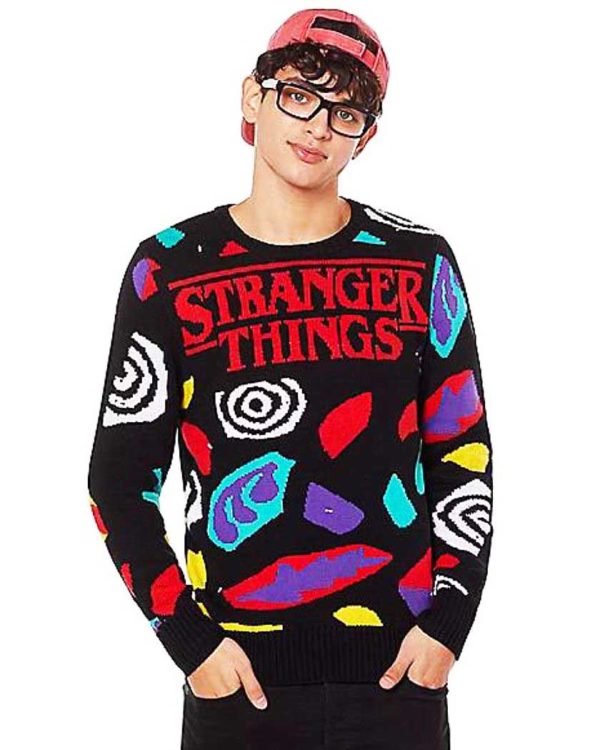 Stranger Things Ugly Christmas Sweater Unisex Knit Wool Ugly Sweater