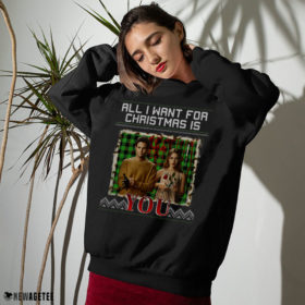 Sweater All I Want For Christmas Is You A Bad Bunny Ugly Christmas Sweater Sweatshirt