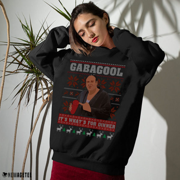 Sweater Gabagool Its Whats For Dinner Gangster Ugly Christmas Sweater Sweatshirt