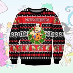 The Flintstones Ugly Christmas Knit Sweater