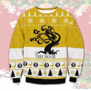Tree House Julius Ugly Christmas Sweater Unisex Knit Wool Ugly Sweater