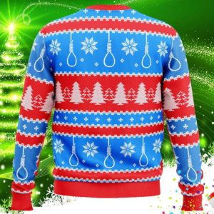 Trump Epstein Didnt Kill Himself Ugly Christmas Knit Sweater 1