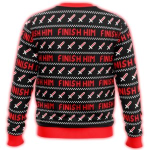 Trump Finish Him Ugly Christmas Sweater 1