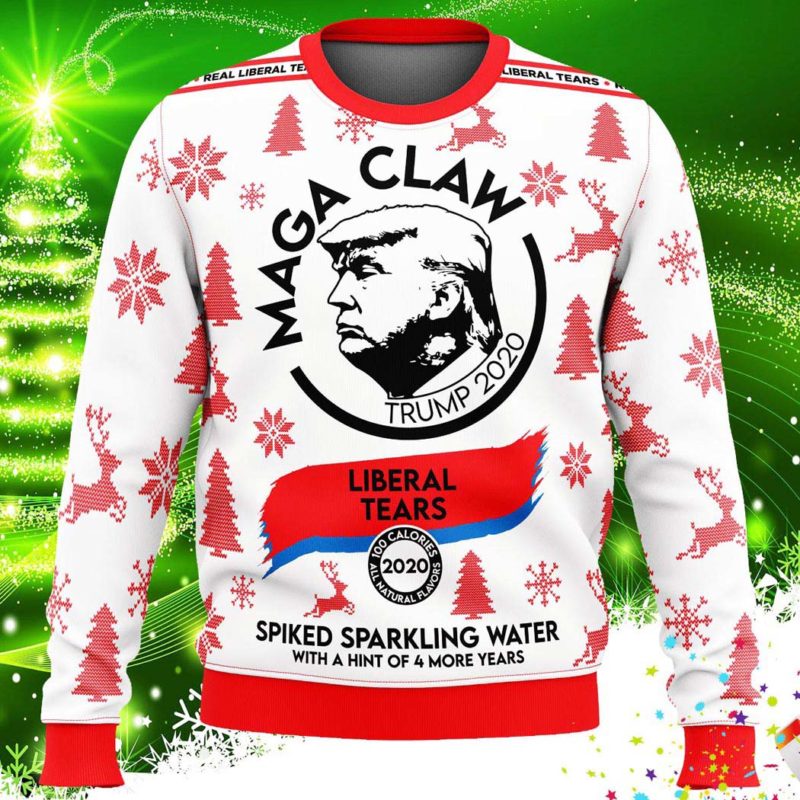 Trump MAGA Claw Ugly Christmas Knit Sweater Trump MAGA Claw Ugly Christmas Knit Sweater