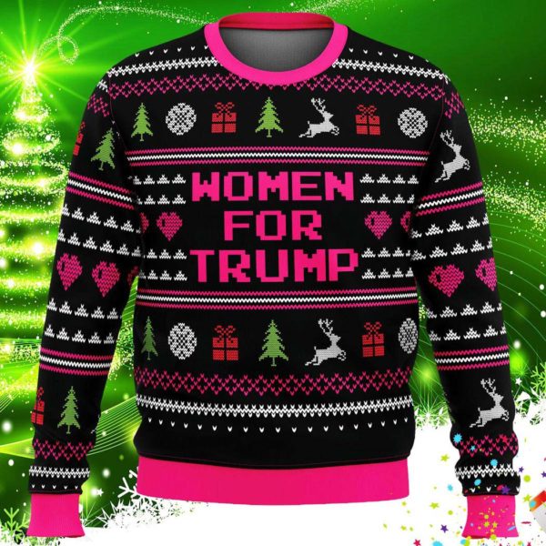 Women For Trump Ugly Christmas Knit Sweater