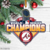 Travis D’Arnaud Atlanta Braves 2021 World Series Champions Wood Christmas Ornament