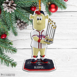 Wood Ornament Blooper Atlanta Braves 2021 World Series Champions Wood Christmas Ornament