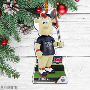 Wood Ornament Blooper Pennant Mascot Atlanta Braves Champions 2021 World Series Wood Christmas Ornament