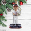 Dansby Swanson Atlanta Braves 2021 World Series Champions Wood Christmas Ornament
