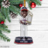 Travis D’Arnaud Atlanta Braves 2021 World Series Champions Wood Christmas Ornament