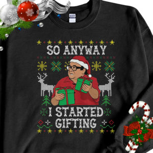 1 Black Sweatshirt Frank Reynolds So Anyway I Started Blasting Ugly Christmas Sweater Sweatshirt