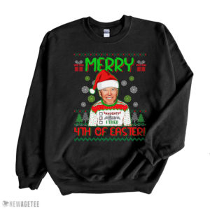 Black Sweatshirt Happy 4th Of July Funny Joe Biden Lets Go Brandon Ugly Christmas Sweater Sweatshirt