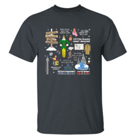 Dark Heather T Shirt Elf 2021 Christmas Vacation Collage shirt