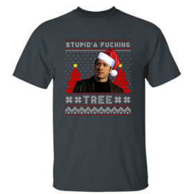 Dark Heather T Shirt Sopranos Studida Fucking Tree Ugly Christmas Sweater Sweatshirt