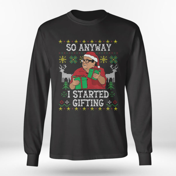 Longsleeve shirt Frank Reynolds So Anyway I Started Blasting Ugly Christmas Sweater Sweatshirt