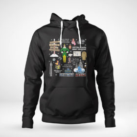 Pullover Hoodie Elf 2021 Christmas Vacation Collage shirt