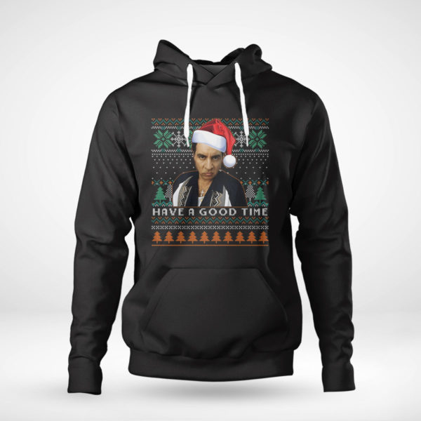 Pullover Hoodie Sopranos Christmas Tree The X mas Have A Good Time Ugly Christmas Sweater Sweatshirt